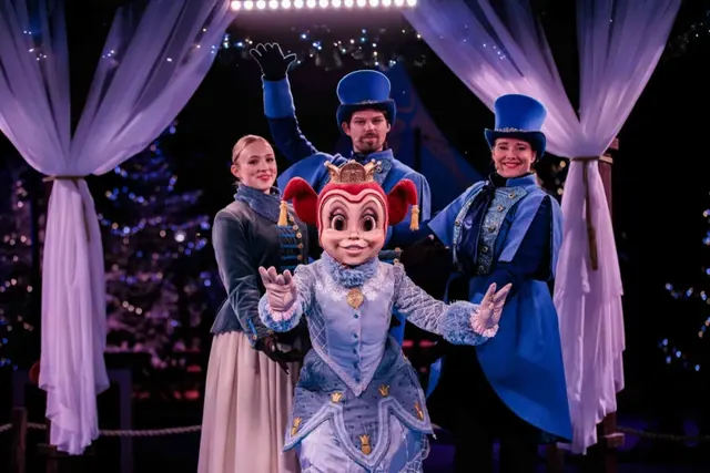 Pardijn tijdens de Winter Efteling