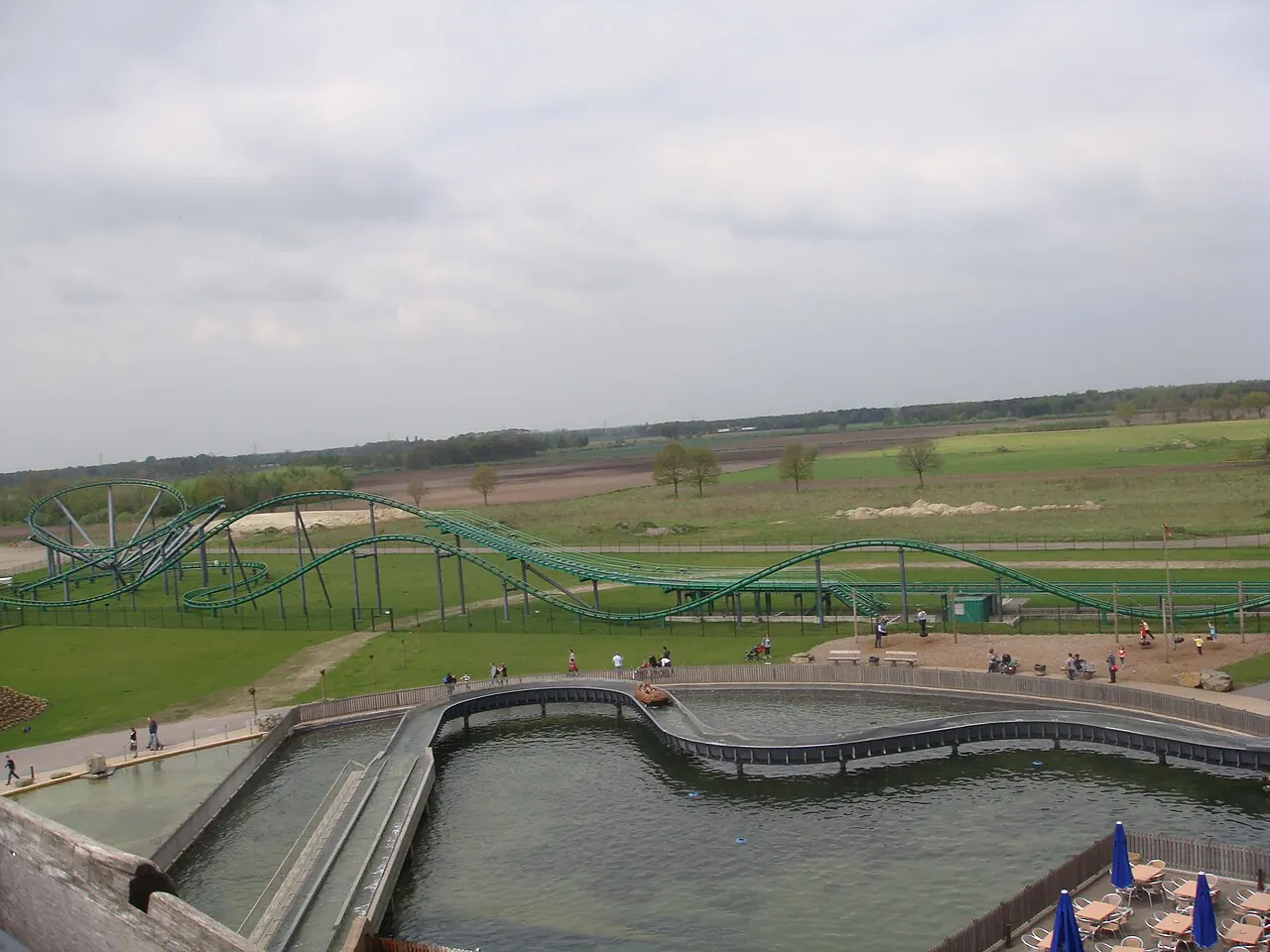 Lanceerachtbaan Booster Bike in Toverland