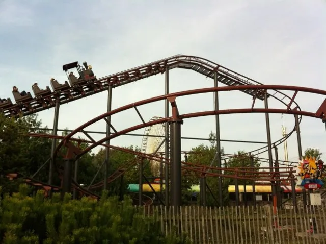 Een mijntrein op familieachtbaan Mine Train in Slagharen