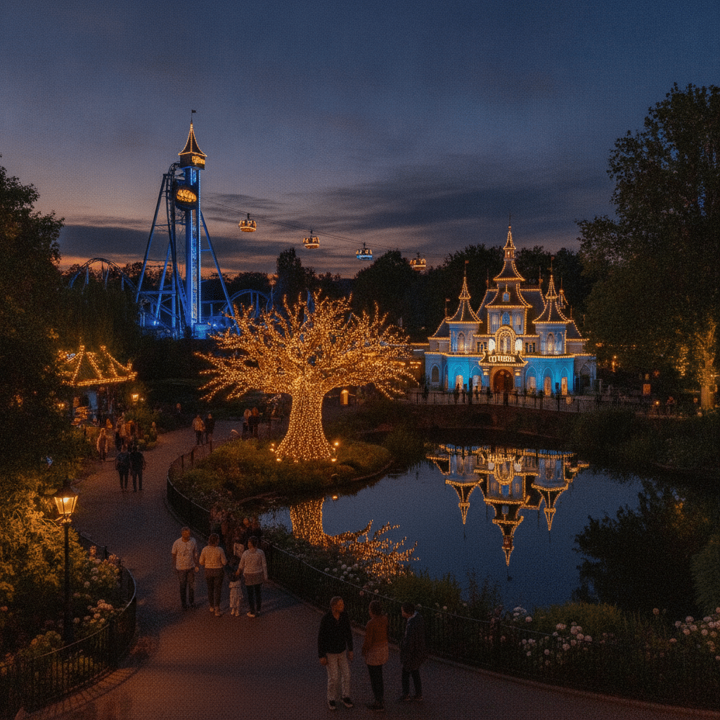 Welke attracties zijn 's avonds open in de efteling?